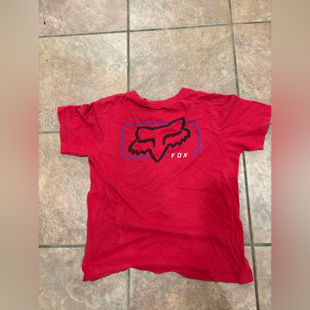 Fox Kids Red and Blue Graphic Tee